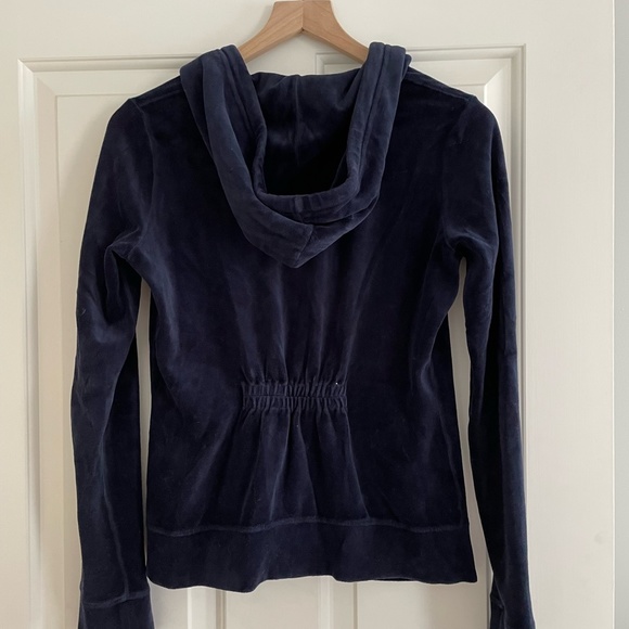 Juicy Couture // Zip Up Velour Sweatshirt Hoodie - Picture 3 of 5